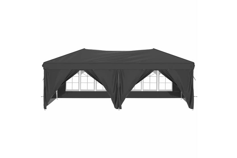 vidaXL 93544 Folding Party Tent With Sidewalls Anthracite 3x6 M vidaXL 93544 Folding Party Tent With Sidewalls Anthracite 3x6 M