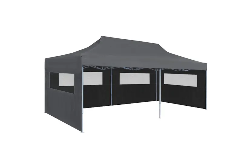 vidaXL 44966 Folding Pop-up Partytent With Sidewalls 3x6 M Anthracite vidaXL 44966 Folding Pop-up Partytent With Sidewalls 3x6 M Anthracite