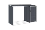 vidaXL 46295 Garden Firewood Shed Anthracite 245x98x159cm Galvanised Steel vidaXL 46295 Garden Firewood Shed Anthracite 245x98x159cm Galvanised Steel
