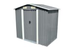 vidaXL 42983 Garden Storage Shed Grey Metal 204x132x186cm vidaXL 42983 Garden Storage Shed Grey Metal 204x132x186cm