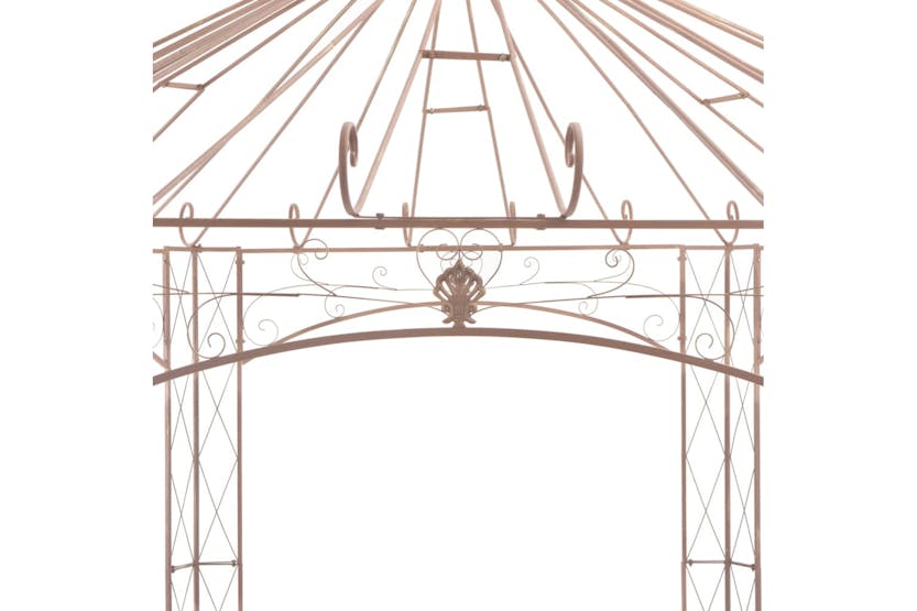 vidaXL 45439 Garden Pavilion Antique Brown 4 M Iron vidaXL 45439 Garden Pavilion Antique Brown 4 M Iron