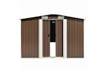 vidaXL 143355 Garden Shed 257x580x181cm Metal Brown vidaXL 143355 Garden Shed 257x580x181cm Metal Brown
