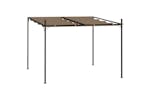 vidaXL 313627 Gazebo With Retractable Roof 300x300x233cm Taupe vidaXL 313627 Gazebo With Retractable Roof 300x300x233cm Taupe
