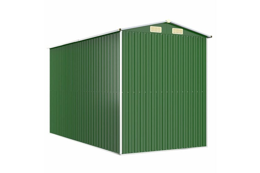 vidaXL 3147429 Garden Shed Green 192x357x223cm Galvanised Steel vidaXL 3147429 Garden Shed Green 192x357x223cm Galvanised Steel