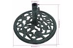 vidaXL 47863 Umbrella Base Green 9 Kg 40cm Cast Iron vidaXL 47863 Umbrella Base Green 9 Kg 40cm Cast Iron