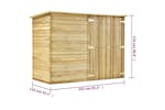 vidaXL 3059875 Garden Bike Shed 232x110x170cm Impregnated Pinewood vidaXL 3059875 Garden Bike Shed 232x110x170cm Impregnated Pinewood