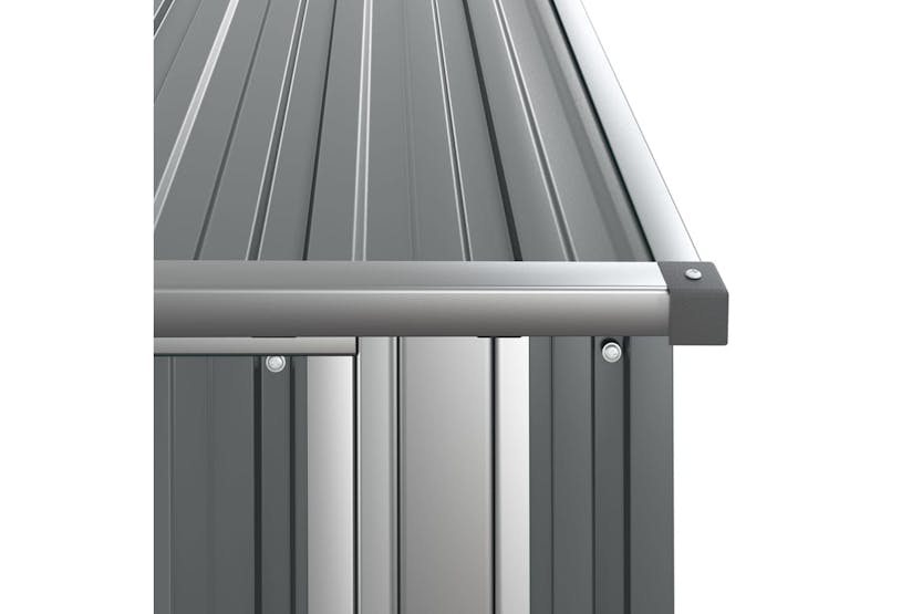 vidaXL 150900 Garden Shed Grey 118.5x97x209.5cm Galvanised Steel vidaXL 150900 Garden Shed Grey 118.5x97x209.5cm Galvanised Steel