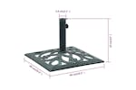 vidaXL 47866 Umbrella Base Green 12 Kg 49cm Cast Iron vidaXL 47866 Umbrella Base Green 12 Kg 49cm Cast Iron