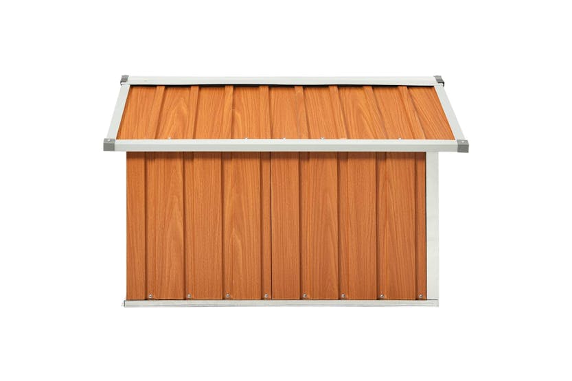 vidaXL 150910 Garden Robot Lawnmower Shed 92x97x63cm Galvanised Steel Brown vidaXL 150910 Garden Robot Lawnmower Shed 92x97x63cm Galvanised Steel Brown