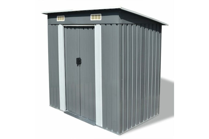 vidaXL 42982 Garden Shed Grey Metal vidaXL 42982 Garden Shed Grey Metal
