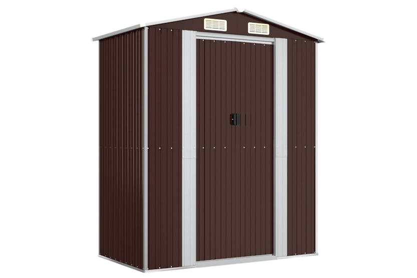 vidaXL 319273 Garden Shed Dark Brown 192x108x223cm Galvanised Steel vidaXL 319273 Garden Shed Dark Brown 192x108x223cm Galvanised Steel