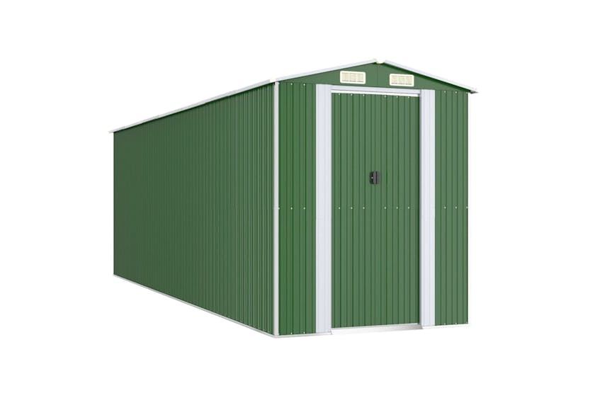 vidaXL 3147432 Garden Shed Green 192x606x223cm Galvanised Steel vidaXL 3147432 Garden Shed Green 192x606x223cm Galvanised Steel