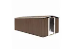 vidaXL 143351 Garden Shed 257x489x181cm Metal Brown vidaXL 143351 Garden Shed 257x489x181cm Metal Brown