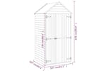 vidaXL 318193 Garden Tool Shed With Door 107x107x220cm Impregnated Solid Wood Pine vidaXL 318193 Garden Tool Shed With Door 107x107x220cm Impregnated Solid Wood Pine