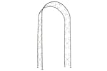 Nature 434651 Garden Arch Metal 100x37x230cm Black Nature 434651 Garden Arch Metal 100x37x230cm Black