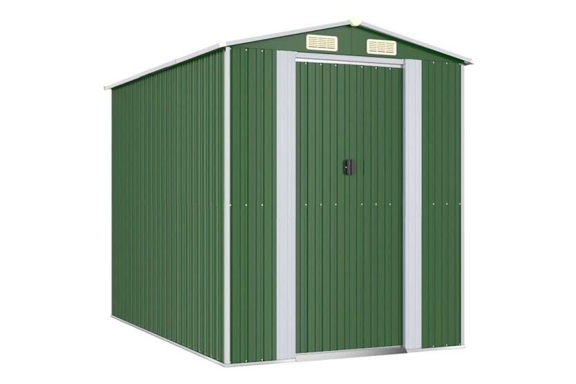 vidaXL 3147428 Garden Shed Green 192x274x223cm Galvanised Steel vidaXL 3147428 Garden Shed Green 192x274x223cm Galvanised Steel