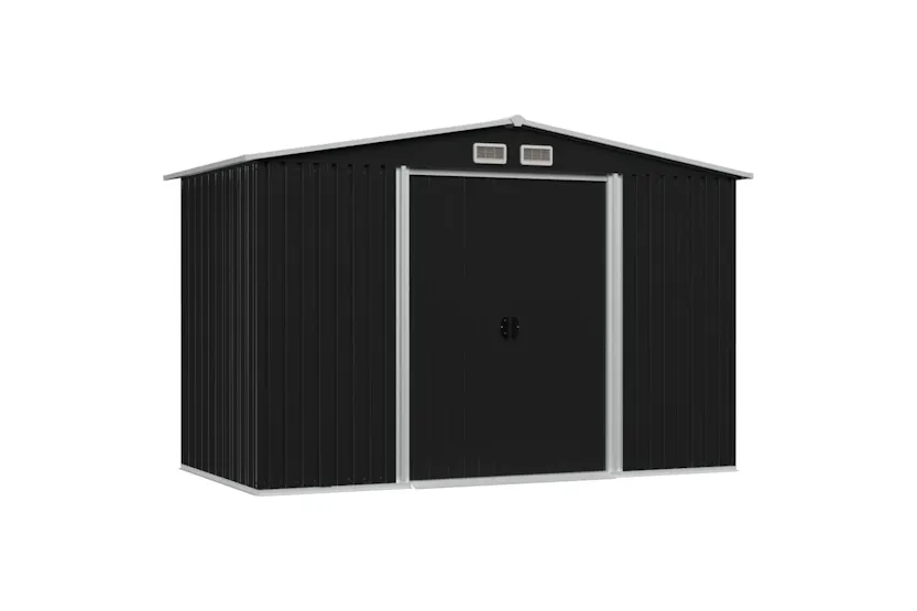 Vidaxl Garden Storage Shed Anthracite Steel 257x205x178 Cm Vidaxl Garden Storage Shed Anthracite Steel 257x205x178 Cm