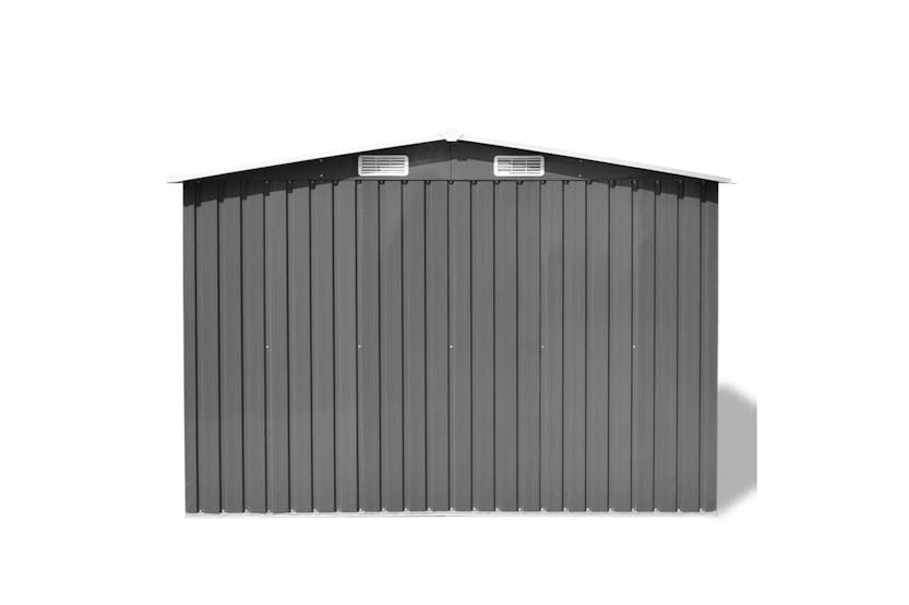 vidaXL 42907 Garden Storage Shed Grey Metal 257x205x178cm vidaXL 42907 Garden Storage Shed Grey Metal 257x205x178cm