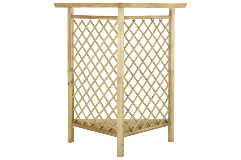 vidaXL 318418 Corner Pergola With Bench 166x81x174cm Impregnated Pinewood vidaXL 318418 Corner Pergola With Bench 166x81x174cm Impregnated Pinewood
