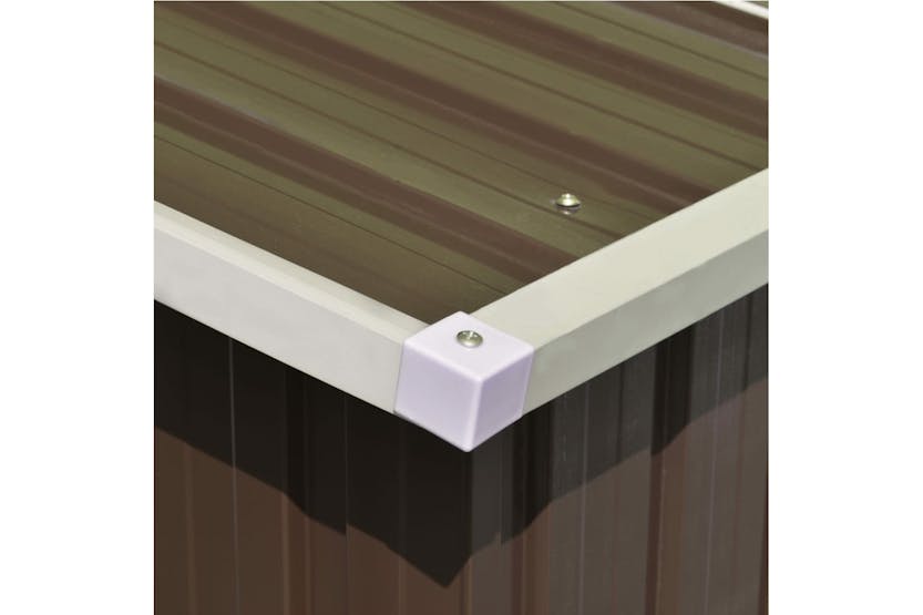 vidaXL 143347 Garden Shed 257x392x181cm Metal Brown vidaXL 143347 Garden Shed 257x392x181cm Metal Brown