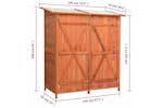 vidaXL 171451 Garden Tool Shed 136x75x160cm Solid Firwood vidaXL 171451 Garden Tool Shed 136x75x160cm Solid Firwood