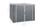 vidaXL 46254 Garden Shed Grey 195x198x159cm Galvanised Steel vidaXL 46254 Garden Shed Grey 195x198x159cm Galvanised Steel