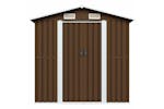 vidaXL 47029 Garden Storage Shed Brown 204x132x186cm Steel vidaXL 47029 Garden Storage Shed Brown 204x132x186cm Steel