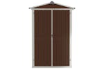 vidaXL 46304 Garden Shed Brown 107.5x46x183cm Galvanised Steel vidaXL 46304 Garden Shed Brown 107.5x46x183cm Galvanised Steel