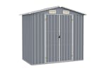 vidaXL 46298 Garden Shed Grey 205x129x183cm Galvanised Steel vidaXL 46298 Garden Shed Grey 205x129x183cm Galvanised Steel