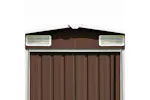 vidaXL 143351 Garden Shed 257x489x181cm Metal Brown vidaXL 143351 Garden Shed 257x489x181cm Metal Brown