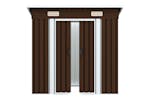 vidaXL 47027 Garden Storage Shed Brown 194x121x181cm Steel vidaXL 47027 Garden Storage Shed Brown 194x121x181cm Steel
