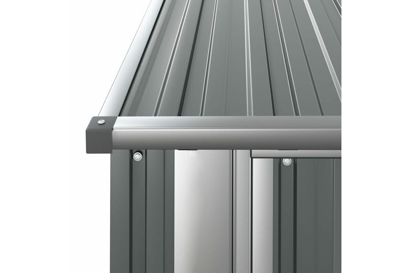 vidaXL 150904 Garden Shed Grey 180.5x97x209.5cm Galvanised Steel vidaXL 150904 Garden Shed Grey 180.5x97x209.5cm Galvanised Steel