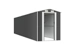 vidaXL 3147457 Garden Shed Anthracite 192x855x223cm Galvanised Steel vidaXL 3147457 Garden Shed Anthracite 192x855x223cm Galvanised Steel
