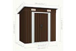 vidaXL 47027 Garden Storage Shed Brown 194x121x181cm Steel vidaXL 47027 Garden Storage Shed Brown 194x121x181cm Steel