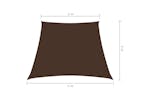 vidaXL 135849 Sunshade Sail Oxford Fabric Trapezium 4/5x4 M Brown vidaXL 135849 Sunshade Sail Oxford Fabric Trapezium 4/5x4 M Brown