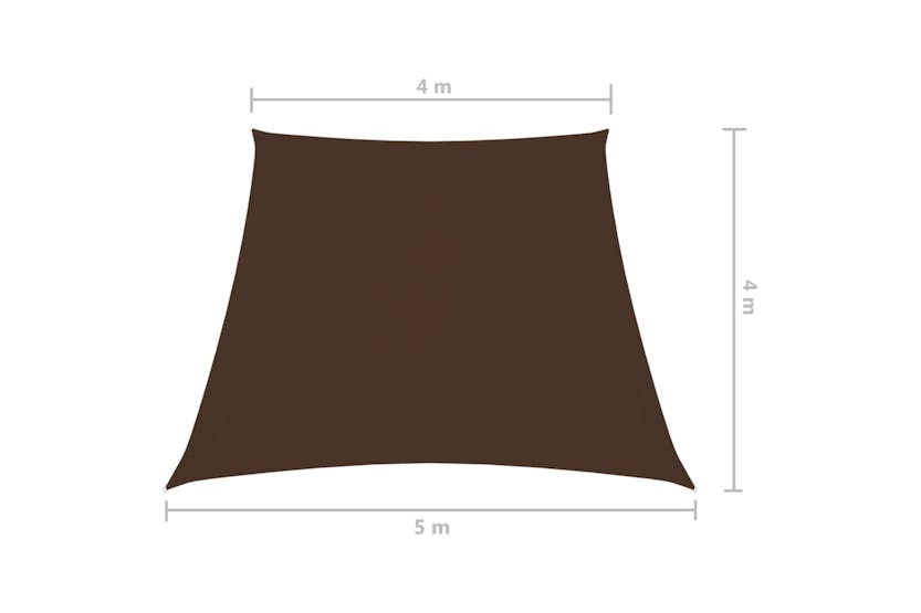 vidaXL 135849 Sunshade Sail Oxford Fabric Trapezium 4/5x4 M Brown vidaXL 135849 Sunshade Sail Oxford Fabric Trapezium 4/5x4 M Brown