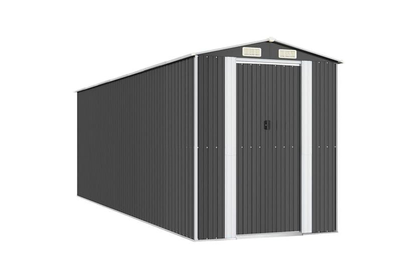 vidaXL 3147454 Garden Shed Anthracite 192x606x223cm Galvanised Steel vidaXL 3147454 Garden Shed Anthracite 192x606x223cm Galvanised Steel