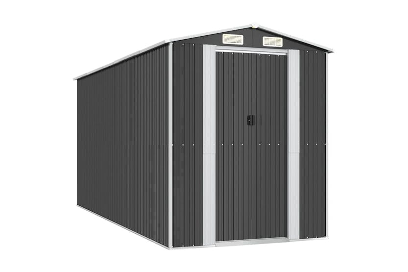 vidaXL 3147452 Garden Shed Anthracite 192x440x223cm Galvanised Steel vidaXL 3147452 Garden Shed Anthracite 192x440x223cm Galvanised Steel