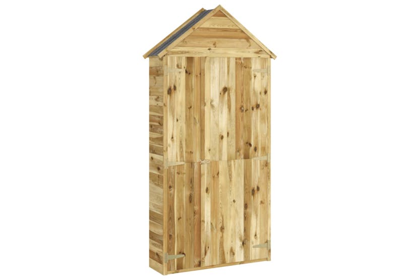 vidaXL 318192 Garden Tool Shed 107x37x220cm Impregnated Solid Wood Pine vidaXL 318192 Garden Tool Shed 107x37x220cm Impregnated Solid Wood Pine
