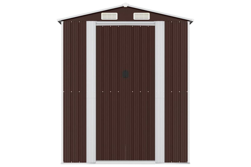 vidaXL 3147464 Garden Shed Dark Brown 192x523x223cm Galvanised Steel vidaXL 3147464 Garden Shed Dark Brown 192x523x223cm Galvanised Steel