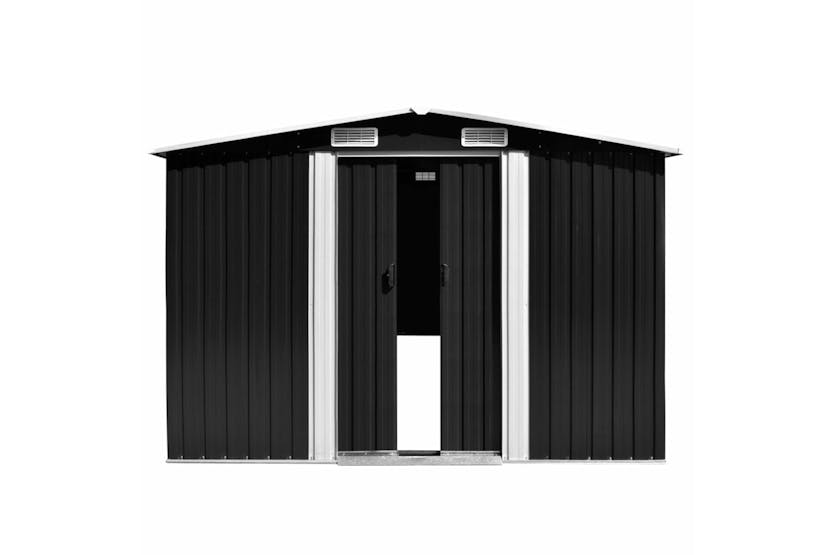 vidaXL 143346 Garden Shed 257x392x181cm Metal Anthracite vidaXL 143346 Garden Shed 257x392x181cm Metal Anthracite
