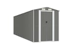 vidaXL 3147444 Garden Shed Light Grey 192x689x223cm Galvanised Steel vidaXL 3147444 Garden Shed Light Grey 192x689x223cm Galvanised Steel
