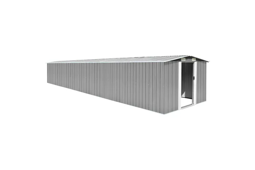 vidaXL 47033 Garden Shed Grey 257x779x181cm Galvanised Steel vidaXL 47033 Garden Shed Grey 257x779x181cm Galvanised Steel
