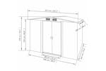 vidaXL 42910 Garden Storage Shed Green Metal 257x205x178cm vidaXL 42910 Garden Storage Shed Green Metal 257x205x178cm