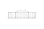 vidaXL 3146264 Arched Gabion Baskets 9 Pcs 200x50x40/60cm Galvanised Iron vidaXL 3146264 Arched Gabion Baskets 9 Pcs 200x50x40/60cm Galvanised Iron