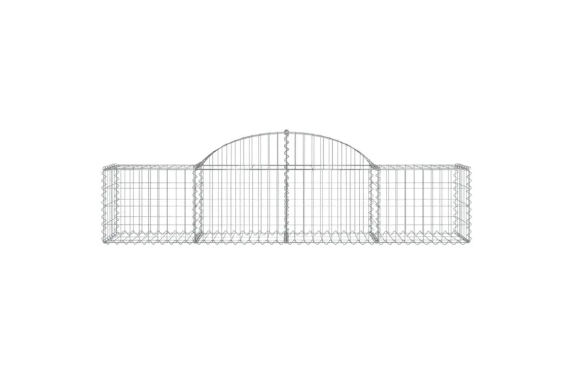 vidaXL 3146264 Arched Gabion Baskets 9 Pcs 200x50x40/60cm Galvanised Iron vidaXL 3146264 Arched Gabion Baskets 9 Pcs 200x50x40/60cm Galvanised Iron