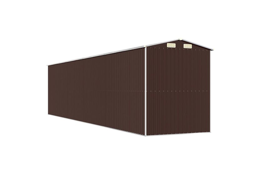 vidaXL 3147468 Garden Shed Dark Brown 192x855x223cm Galvanised Steel vidaXL 3147468 Garden Shed Dark Brown 192x855x223cm Galvanised Steel
