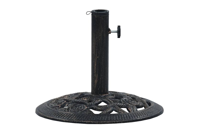 vidaXL 47865 Umbrella Base Black And Bronze 9 Kg 40cm Cast Iron vidaXL 47865 Umbrella Base Black And Bronze 9 Kg 40cm Cast Iron