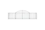 vidaXL 3146259 Arched Gabion Baskets 4 Pcs 200x50x40/60cm Galvanised Iron vidaXL 3146259 Arched Gabion Baskets 4 Pcs 200x50x40/60cm Galvanised Iron