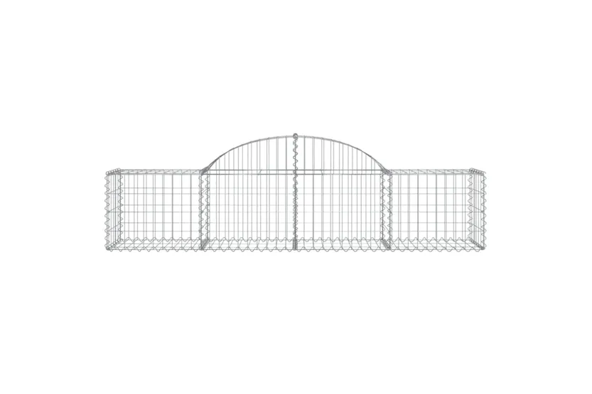 vidaXL 3146259 Arched Gabion Baskets 4 Pcs 200x50x40/60cm Galvanised Iron vidaXL 3146259 Arched Gabion Baskets 4 Pcs 200x50x40/60cm Galvanised Iron